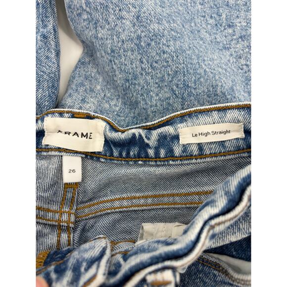 Frame Le High Straight jeans Lombard acid - Picture 10 of 11